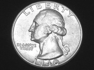 1940 Washington Quarter --- fast unzirkuliert +++ - Bild 1 von 12