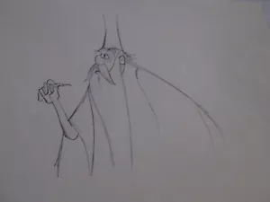 Das Schwert im Stein Merlin Cel Zeichnung Disney 1963 - Bild 1 von 2