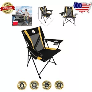 Silla Plegable Pittsburgh Steelers - Capacidad 300 lb y Diseño de Doble Cerradura - Imagen 1 de 10