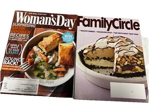 Family Circle + Women’s Day (2) Magazines / March . 2010 + Nov. 2011 / Ex.Cond - Picture 1 of 2