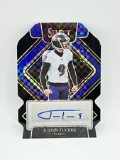 2021 Panini Select Justin Tucker Black Prizm 1/1 Auto Ravens BF