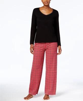 Conjunto de pijama Charter Club gráfico top y pantalones estampados conjunto de 2 piezas de pijama Foto 1 de 3