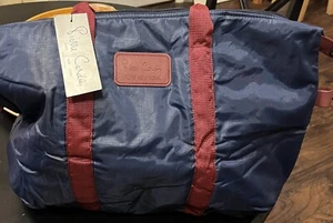 Vintage Pierre Cardin Paris New York marineblaue Tragetasche Reisetasche NEU - Bild 1 von 4