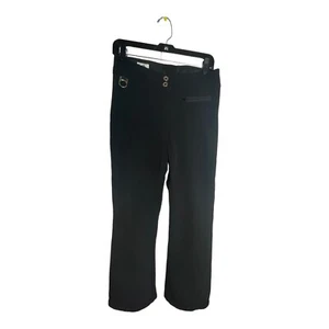 Metropolis 10 Ski Pants Nylon Black Leg Zipper Form Fitting Stretch Performance - Picture 1 of 12