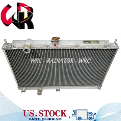 Aluminum Radiator For 1997-2000 Mitsubishi Lancer Evo 4 5 6 IV/V/VI MT 1999 1998 - Image 1 of 4