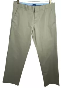 Pantalones chinos Gap Khakis para hombre 32 x 32 pantalones a medida uniforme de ajuste recto - Imagen 1 de 6