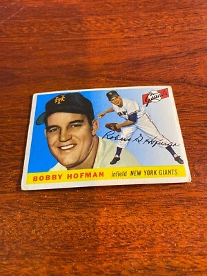 1955 Topps #17 Bobby Hofman. VG(mk) - Image 1 of 2