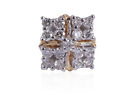 Pave 0,16 Cts Runde Brilliant Cut Diamanten Nasenstecker In 750 Solides 18K Gold