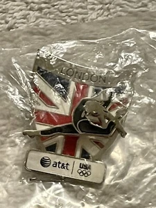 London 2012 Olymipic USA Pin Gymnastics Sponsored by AT&T - Picture 1 of 6