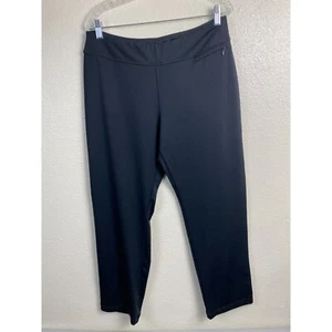 Chico's Zenergy Womens Pants size Large Black Athleisure Stretch Neutral Classic - Picture 1 of 12