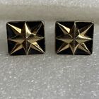 Vintage Foster Gold And Black Tone Cufflinks