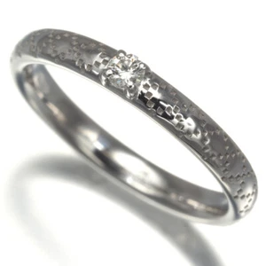 Auth GUCCI Ring Diamond Diamantissima US4.25-4.5 18K 750 White Gold - Picture 1 of 4