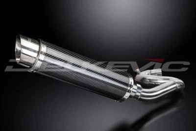 Delkevic 14" Carbon Round Muffler Exhaust - Honda CBR1000RR 2008-2016 - Image 1 of 3