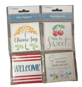 4 Magnete 3 x 3 Zoll Life Is Sweet Posten - Bild 1 von 6