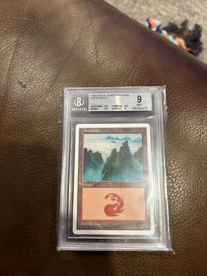 MTG Portal 3 Kingdoms Mountain (175) BGS 9 Mint. - Image 1 of 2