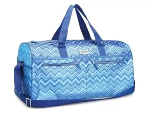 Missioni Chevron Blue Travel Duffle Bag Large - Picture 1 of 7