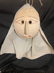 Vintage Korean Mask- theatrical -paper mache & mixed media- unique - Picture 1 of 8