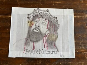 Prison Art Tattoo Style Padre Nuestro Nicholson 2005 - Picture 1 of 4