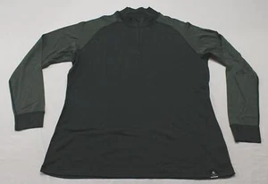 Mountain Warehouse Women's Merino Long Sleeve Zip Neck Top JM3 Green Size 18 NWT - Picture 1 of 4