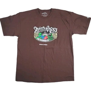 Senor Frog's Mens XL Tshirt Puerta Vallarta Brown Graphic Embroidered - Picture 1 of 5