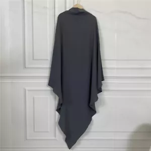 Dubai Women Prayer Hijab Large Khimar Turban Muslim Scarf Niqab Shawl Ramadan - Picture 1 of 59