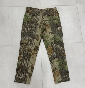 DDP Vintage Real Tree Deerhunter Woodland Camo Cargo Pants Hunting Army Mens Y2K - Picture 1 of 13
