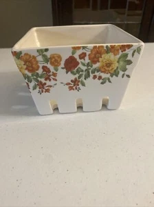 Pier 1 Dolomite Autumn Colors Square Berry Basket - Picture 1 of 7