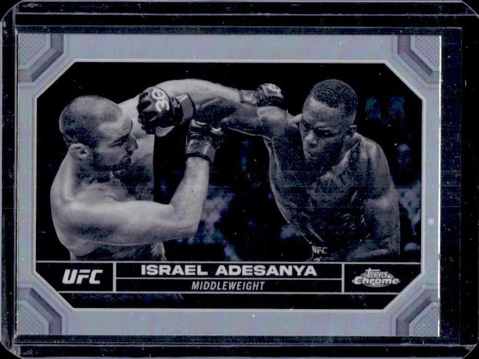 2024 Topps Chrome UFC Israel Adesanya Sepia Refractor #81