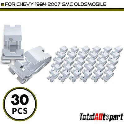 30 peças clipes de retenção de grade de radiador para Chevrolet Silverado GMC zinco orgânico - Imagem 1 de 4