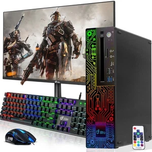 Lenovo Gaming Desktop PC i5-8th 8GB RAM 256GB SSD 22 Zoll LED NVIDIA GT 1030 Win 11 - Bild 1 von 8