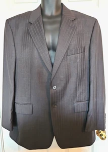 Chaps Ralph Lauren Herren 44R Anthrazit Grau Nadelstreifen 100% Wolle Blazer Sport Mantel - Bild 1 von 5