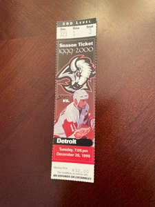 Boleto Detroit Red Wings @ Buffalo Sabres 28/12/99 - Steve Yzerman - NHL MT - Imagen 1 de 1