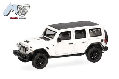 Herpa Micro City 87MC000012 Jeep Rangler Bianco 2017 HO 1:87 NUOVO - Immagine 1 di 4