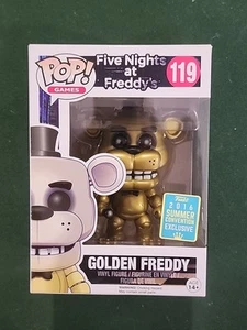 Funko Pop! JUEGOS CINCO NOCHES EN FREDDY'S GOLDEN FREDDY #119 2016 EXCLUSIVO CON - Imagen 1 de 6