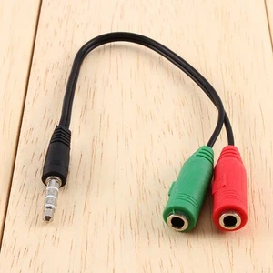 Cable Convertidor Adaptador Jack Estéreo 3 5mm Divisor De Auriculares FG - Imagen 1 de 10