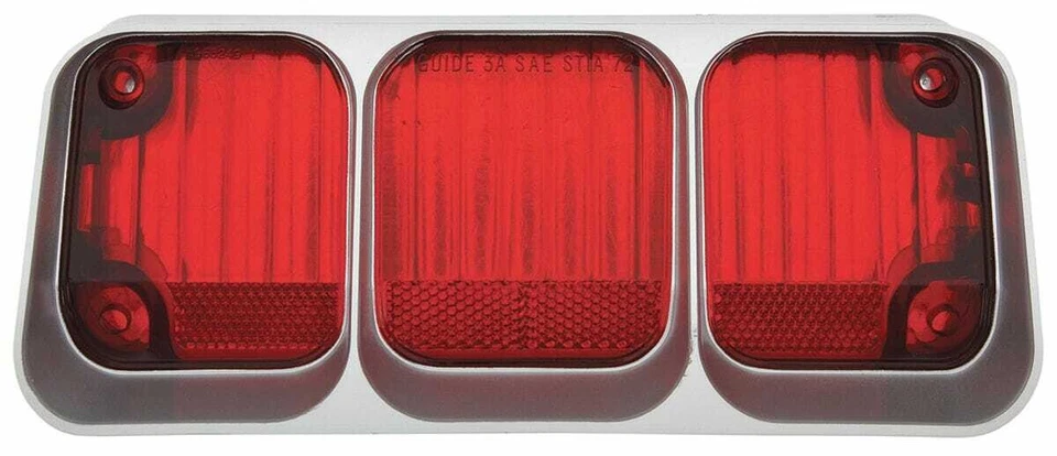 Lente de lámpara trasera para Oldsmobile Cutlass 1972 excepto vagón 1 pieza exterior superior Foto 1 de 1