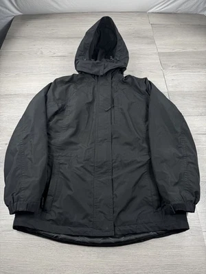 Eddie Bauer Jacket Mens M Black Weatheredge Insulated Hooded Coat Full Zip - Image 1 of 4