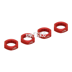 Metal Wheel Nut Red 4PCS ONE SET For 1/5 Scale Hpi RV Km Baja 5b RC Car Parts - Picture 1 of 8