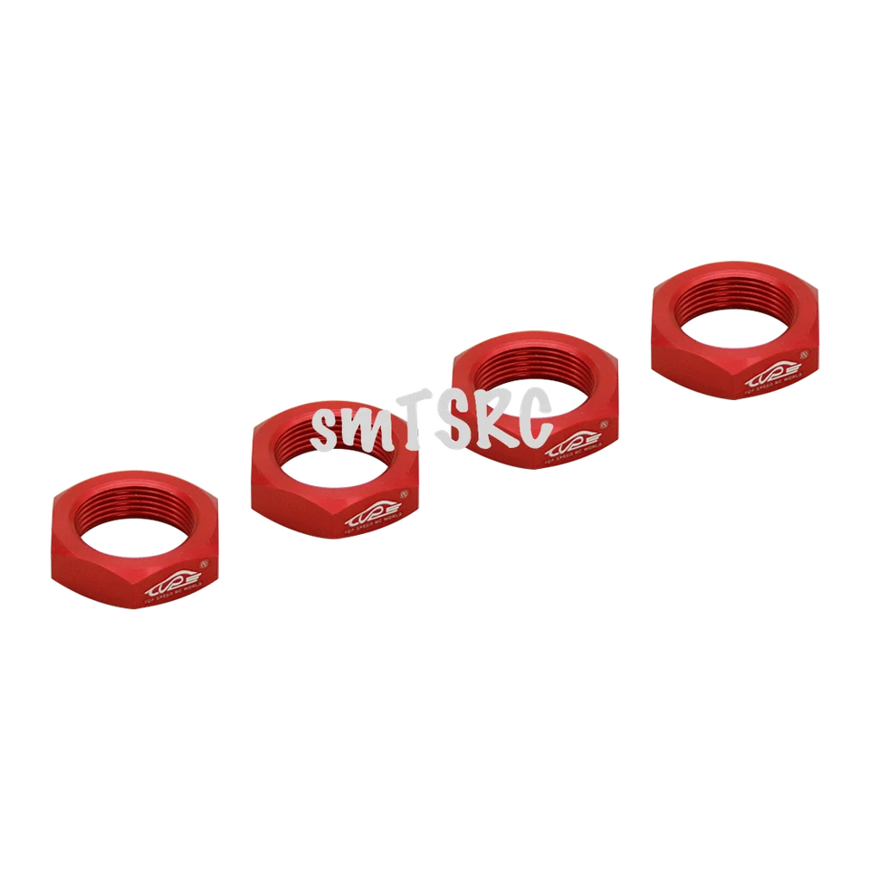 Metal Wheel Nut Red 4PCS ONE SET For 1/5 Scale Hpi RV Km Baja 5b RC Car Parts - Image 1 of 4