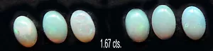 Australian Solid Opals 6x 4 x2 mm Ovals Lots of 6 pcs. 1.67 cts. - Picture 1 of 2