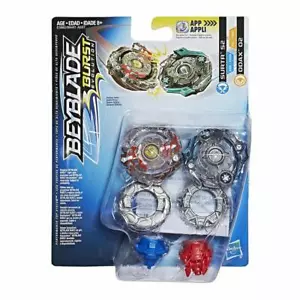 Paquete doble Beyblade Burst Evolution Surtr S2 D06/TA04 y Odax O2 D12/TS02 - Imagen 1 de 2