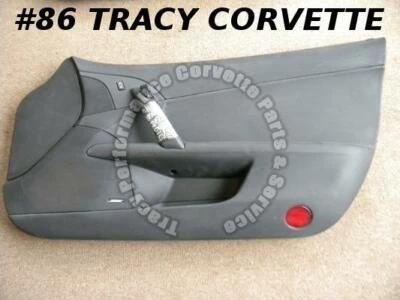 Conjunto de panel de puerta Corvette 2008 derecha derecha gris ébano con interruptores de altavoz C6  Foto 1 de 3