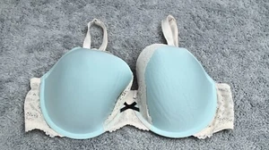Victoria's Secret Dream angels Perfect Coverage Lace Underwire Padded Bra Sz 38D - Picture 1 of 8