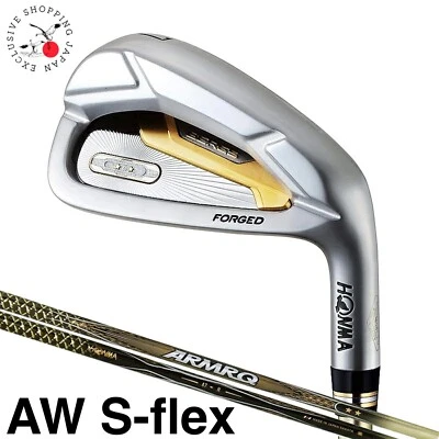 HONMA Golf BERES 07 2S 2 Star Iron Wedge #AW S-Flex ARMRQ 47 Graphite Shaft 2019 - Image 1 of 4