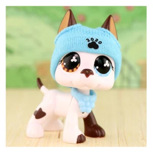 Pet Shop lps Great Dane Dog #577 Rare LPS Figure with Beanie Collar Kids Gift - Picture 1 of 2