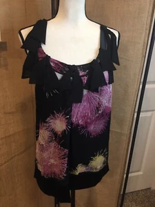 NWT - “DIANE VON FURSTENBERG” TIAROA FIREWORKS 100% SILK TANK TOP – SZ 6 - Picture 1 of 16