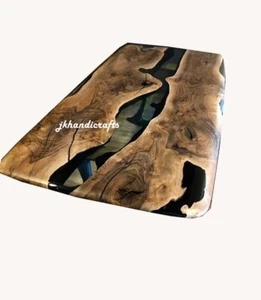 Epoxy Table Top Walnut Resin River Table Top Coffee Dinning Table Custom Order - Picture 1 of 2