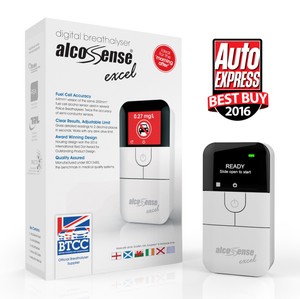 Alcosense Excel Personal Breathalyser Breathalyzer Drink Drive Breath Tester
