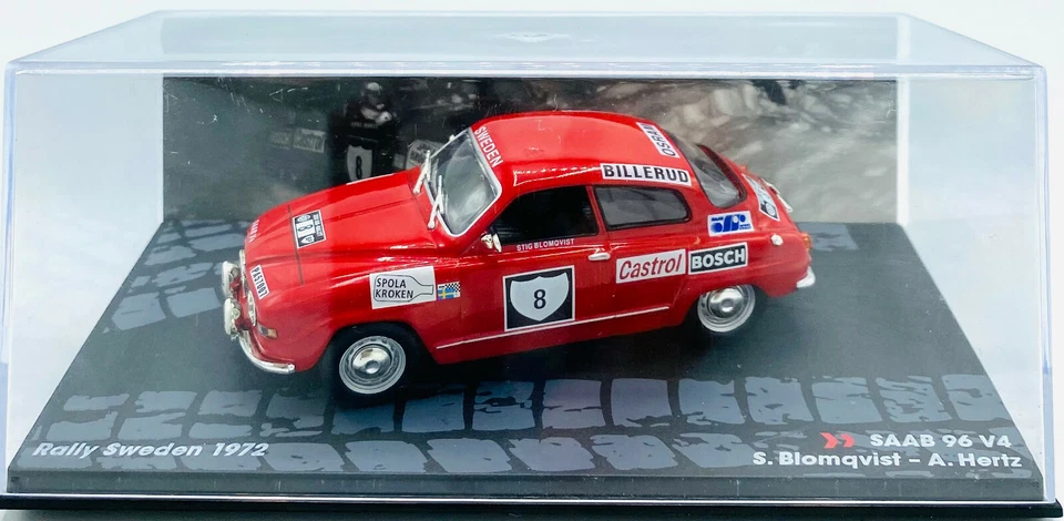 EBOND Saab 96 V4 S.Blomqvist A.Hertz Rally Sweden 1972 - Die cast - 1:43 - 0188 - Immagine 1 di 1