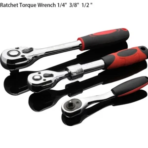 Ratchet Torque Wrench Square Drive Socket Spanner Tool 1/4 3/8 1/2 " Adjustable - Picture 1 of 22
